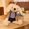 Lapin en peluche poupée apaise les lapins en peluche à longues oreilles poupée animaux en peluche cadeau de Pâques pour enfants 40 cm LT0004