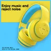 Mobiltelefonörlurar Bluetooth -hörlurar Fällbara trådlösa headset Bass Stereo Earphone Mp3 -spelare med Mic Support TF Card Aux PC 230214