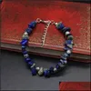 Beaded Strands Natural Stone Crystal Crushed Bracelet Adjustable Mticolor Seven Wheel Drop Delivery Jewelry Bracelets Dhajm