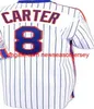 New Vintage Baseball Jerseys 18 Darryl Strawberry 8 Gary Carter 16 Dwight Gooden 17 Keith Hernandez Stitched Blue Grey Green White