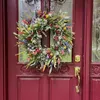 Fleurs décoratives colorées printemps été guirlande ferme Cottage décor artificiel porte d'entrée mur jardin mariage