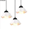 Pendant Lamps Modern E27 Lights Glass Lamp Luminaire Lampshade Hang Light For Bar Restaurant Home Decor LED