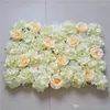 Fleurs décoratives mur artificiel pour mariage fleur toile de fond soie Rose pivoine hortensia route principale événement fête