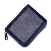 HBP Card zipper male cowhide RFID anti-theft brush magnetic leather female card holder3151