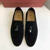 Italia Designer Loropiana Scarpe Scarpe LP Nuovo ciondolo in cashmere Scarpe fortunate Scarpe morbide da uomo casual con fondo piatto britannico