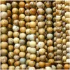 Pierre 8Mm Naturel Points Bruns Pierres Rayées Entretoise Ronde Perles En Vrac Pour Collier Bracelet Charmes Fabrication De Bijoux Drop Deliver Dhgarden Dhv0M