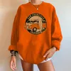 Sweats à capuche pour femmes Sweatshirts San Francisco Californie Imprimer Femmes Sweatshirts Bus Vintage Surdimensionné Col rond Hauts Femme Pulls à épaules tombantes 230213