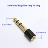 6.5MM Male To 3.5MM Female Cables Connectors Plug Mini Audio Adapter Headset Microphone Connector Converter Aux Cable Adapter black grey new style