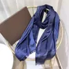 2021 foulard en soie mode homme femmes 4 saisons châle écharpe lettre foulards taille 180x70cm 6 couleurs de haute qualité