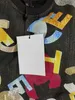 Moletons femininos Swewneshirts Designer French Minority Design Sense New Handicraft Workshop Letters Color Letras