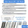 LED -r￶r 8ft 144W FA8 R17D Tube Light 8 Foot BBS Shop -lampor f￶r att ers￤tta T8 Fluorescerande belysning BB 100V 277V ing￥ng 1 4400LM Cold WH DHN7Y