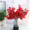 Decoratieve bloemen 2 pc's simulatie van gypsophila kleine single tak home bruiloft decoratie takken