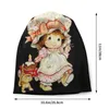 Boina de cartoon de morango Anime Manga Sarah Kay Bonnet Homme Hip Hop Knit Skullies Beans