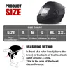 Fietshelmen uchoose unisex motorfiets helmcertificering dubbele lens dwars sectie helm veiligheid modulaire flip helm helm met j230213