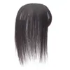 Grzywka nakładka na włosy ludzka dla kobiet naturalny fałszywy klips z frędzlami w stratach napowietrznych 230214