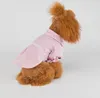 Hondenkleding huisdier shirt kat boog kanten kitten puppy puppy zoete prinses stijl t-shirt kleren teddy schnauzer feestkleding kleding