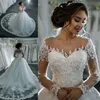 Partykleider Vestidos De Noiva Elegantes ALine Suknia Slubna Hochzeitskleid Tüll Applikationen Perlen Prinzessin Spitzenkleider Trouwjurk 230214