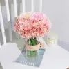 Flores decorativas 5pcs Buquê de casamento Simulação de noiva Simulação Peony de alta qualidade Decoração em casa pequena Hidrangea