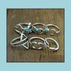 Cluster Anelli Set Stile Bohemian 6 Pz / pacco Frecce Luna Lucky Set per le donne Party Sier Ring Drop Delivery Jewelry Dhzt5