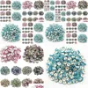 その他の50pcs 8mm DIY siver合金ラウンドアクリルクリスタルスペーサーネックレス用ブレスレットメタルチャームジュエリードロップデルdhgarden dh8dqのためのルーズビーズ