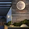 Duvar lambası açık su geçirmez manzara modern sundurma dış ışık bahçe villa ip65 ay alüminyum aplikler