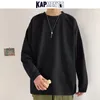 Felpe con cappuccio da uomo Felpe con cappuccio KAPMENTS Oversize Solid 12 colori Felpe con cappuccio per uomo Mens Streetwear Felpe con cappuccio Harajuku Abbigliamento Maschile Pullover nero 230214