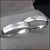 Casal Rings 2pcs adoram eletrocardiograma de cora￧￣o ajust￡vel para amante valentinaDay presente de noivado de noivado de noiva Droga Drop Drop Drop Dhhoq