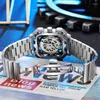 Wristwatches Mens Watches Top Men Unique Design Sport Watch Automatic Mechanical Waterproof Wristwatch Relogio 2023