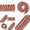 Magnetic Materials 8Mm Natural Stone Beads Rose Gold Hematite Round Loose For Jewelry Making 15 Inches 4/6/8/10Mm Diy Drop De Dhgarden Dhegi