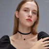 Choker 2023 Sexy trendy gotisch zwart fluwelen ketting liefde vrouwelijke cadeau kettingen voor vrouwen