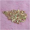 Other 20Pcs Gold/Sier Leaves Filigree Wraps Connectors Metal Crafts Connector For Jewelry Making Diy Accessories Charm Penda Dhgarden Dhviw