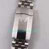 20 Color 904L Стальные часы для мужчин 41 мм черный циферблат на сапире стеклянного стекла браслет ARF Cal.2824 Движение светящиеся механические наручные часы Автоматические часы