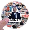 50 Adet FJB Amerikan Bayrağı Let's Go Brandon Biden Komik Sticker-Ben Bunu Yaptım Graffiti Çocuk Oyuncak Kaykay araba Motosiklet Bisiklet Sticker Çıkartmaları Toptan