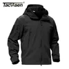 Mensjackor Tacvasen Winter Army Coat Militär Tactical Fleece Waterproof Softshell Hoodies Airsoft Men 4XL 230214