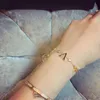 gouden armband dames armband manchetknopen ontwerper brief sieraden diamant 18K vergulde bedelarmband minnaar cadeauAntialergie en armband