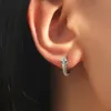 Boucles d'oreilles en acier inoxydable pour femmes, cristal zircone, œil de serpent, Hip-hop Punk Helix Tragus Cartilage, bijoux de perçage