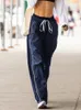 Women's Pants S WeeKeK Streetwear Casual zweetbroek zijstreep elastische lage stijging rechte lading y2k esthetische jogger broekbasic 230214