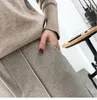 Women's Pants Black Women Pencil 2023 Spring Winter OL Style Wool Female Work Suit Pant Loose Trousers Capris Thicken 921F