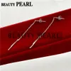 Hopearl Jewelry Pearl Drop Earring Inställningar 925 Sterling Silver Dangle Chain Earrings Blanks 3 ParS225Y8111374