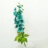 装飾的な花1つの偽のデルフィニウムシミュレーションLarkspur Silk Violet Flower Hyacinth For Wedding Centerpieces