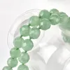 Kedjor Natural 12mm Green Aventurine Gemstone Jewelry Making DIY Facetterade julklappar för kvinnor Girls 18inch Gem H09