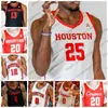 College Basketball indossa Ncaa Houston Cougars Maglia da basket 21 Emanuel Sharp 5 Javierf Rancis2 3t Errancea Rceneaux3 2r Eggiec