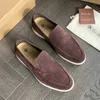 Desiner Loropiana Shoes Online Jin Dong's Same Type of Lp Bean Shoes Flat-soled Casual Shoes Men's Pina Loafers Leather Comfortable Loafers R7RS
