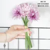 장식용 꽃 인공 6heads Gerbera 실크 홈 장식 결혼식 손을 잡고 꽃다발 정원 가짜 화환