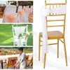 Sashes Wedding Decoration Organza Chair Bow for Party Christmas Halloween El Suppliespack på 50st Pink 230213