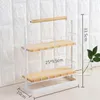 Kitchen Storage Multifunction Shelf Handheld Double Layer Rack Organizer For Tableware Spice (White)