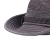 Sombreros de ala ancha Douhoow Nuevos hombres de verano Sombreros de cubo Letra bordada Hombre Sombrero de ala grande para el sol AntiUV Sombrero de pescador Gorras transpirables al aire libre R230214