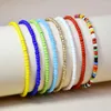 Charm Bracelets Bohemian Style 8 Bracelet Mixed Color Handmade Strings Small Beads For Women Multi-Layer Elastic String Charms