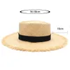 Hates de borde anchos 2019 NUEVO CINTO DE SUMMER Rafia Sol Sol Sombreros para mujeres Fashion Fashion Plegable Capa hecha a mano Brima Panama Beach Hat R230214