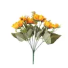 Fleurs décoratives fleur artificielle automne tournesol européen soleil mariage ameublement petit Simulation Bouquet